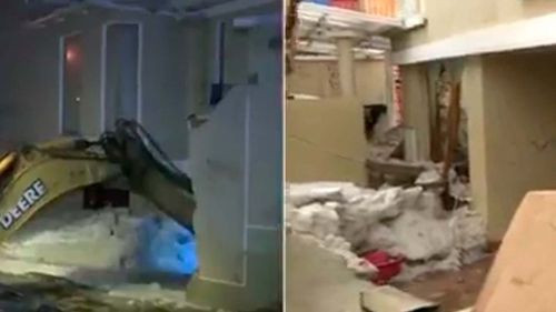 Intensa granizada en La Paz deja seis viviendas afectadas y vecinos contratan tractor para retirar hielo