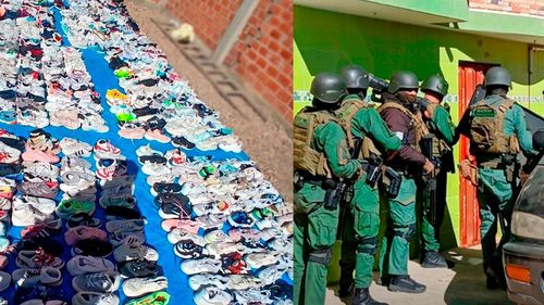 Aduana Nacional decomisa siete toneladas de prendería usada de contrabando en Oruro