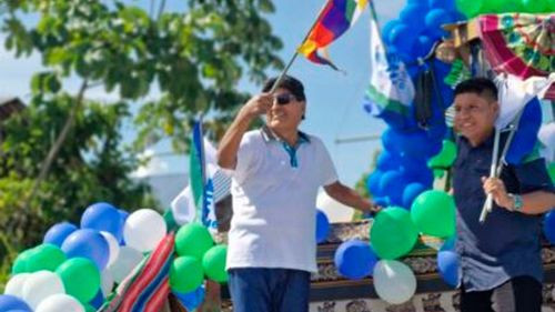 Evo Morales reaparece en Chimoré para proclamar candidatos a elecciones subnacionales