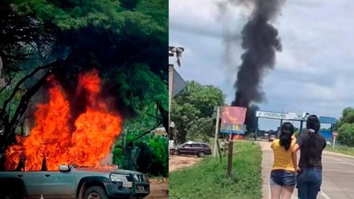 Investigan quema de dos vehículos oficiales en el peaje de Boyuibe