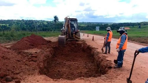 Trabajos viales en rutas a la Chiquitania y Trinidad