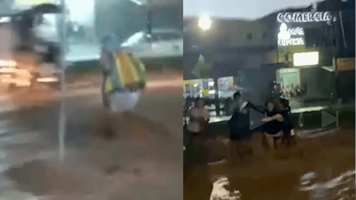 Lluvias inundan puestos de venta en El Torno y comerciantes reportan pérdidas