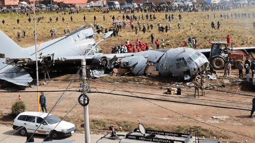 Envían a la cárcel a 19 personas por robo de dinero tras accidente aéreo en El Alto