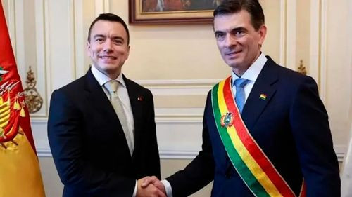 Noboa se reunirá con Rodrigo Paz en la cumbre del Mercosur