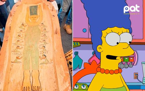 Una figura egipcia parecida a Marge Simpson se vuelve viral 