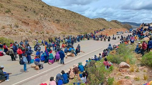 Camargo corta ruta Sucre–Potosí–Tarija por protestas contra D.S. 5503