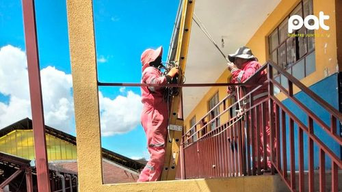 El Alto: Alcaldía realiza mantenimientos integrales en colegios del Distrito 3