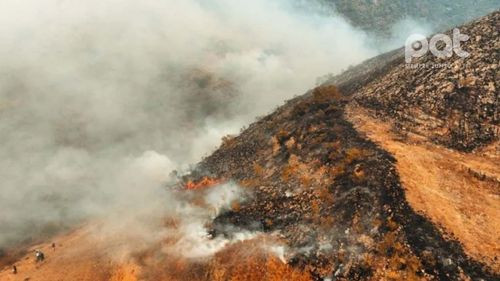 Controlan más del 80% del incendio en Sama y este domingo esperan sofocar los últimos focos