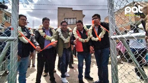 San José de Yunguyo estrena cancha de césped sintético con una inversión de cerca de Bs 500 mil