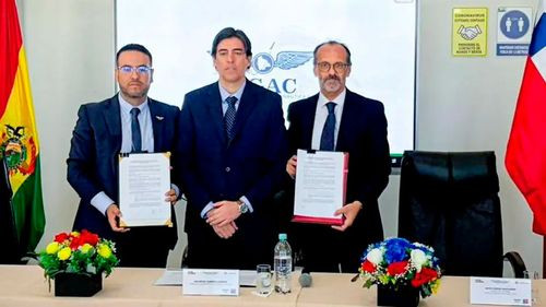Bolivia y Chile firman acuerdo para fortalecer la conexión aérea internacional