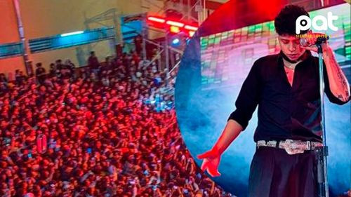 Percy Ríos volvió a los escenarios y pidió un minuto de silencio por víctimas de avalancha humana