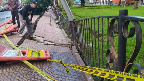 Tras hundimientos en la avenida 6 de Agosto, trabajos durarán alrededor de un mes y medio
