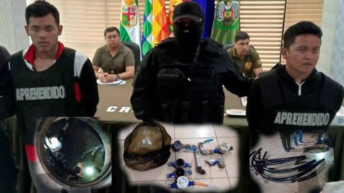 Tres aprehendidos por robo de cables subterráneos en la avenida Santos Dumont