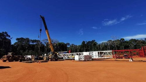YPFB realiza el montaje de equipo para iniciar la perforación del Pozo Tomachi-X1 I.E, en Pando