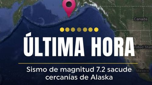 Se ha registrado un terremoto de magnitud 7.2 en Alaska