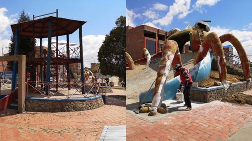 Refaccionan y embellecen parque “Las hormiguitas” en el Distrito 1 para abrir sus puertas el Día del Peatón