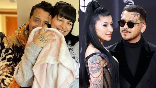 Christian Nodal y Cazzu presentan a su primera hija