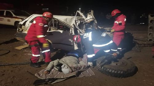  Trágico choque frontal en la carretera a Laja: Tres personas pierden la vida