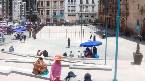 Tras el llamado de Lara, la Alcaldía de La Paz dice que las concentraciones están prohibidas en la plaza San Francisco