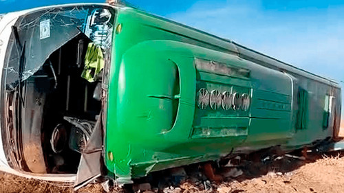 Fiscalía: Conductor del bus que protagonizó fatal accidente en la vía Chile-Bolivia no tiene licencia de conducir