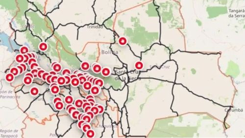 ABC reporta más de 90 puntos de bloqueo en seis departamentos del país