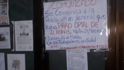 Paro de 72 horas en salud deja sin atención a pacientes en Santa Cruz