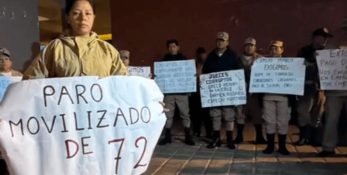 Guardia municipal de santa cruz cumple paro de 72 horas por incumplimientos laborales