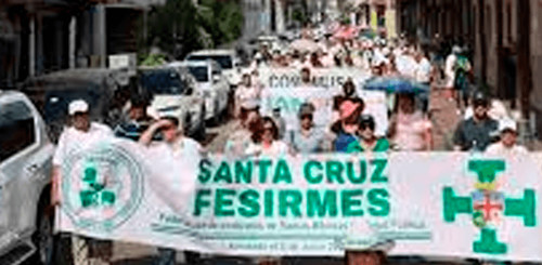 Santa cruz: fesirmes confirma paro de 120 horas en centros de salud