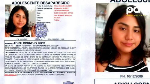 Desaparece adolescente de 15 años en Santa Cruz y su familia pide ayuda para encontrarla