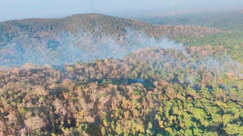 Satif reporta siete incendios activos y más de 247 focos de calor en Santa Cruz