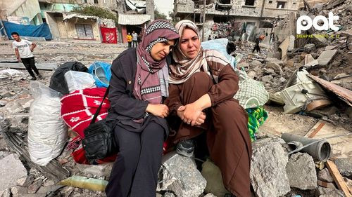 Gaza, al límite: civiles palestinos esperan un alto al fuego mientras Hamas evalúa propuesta de Trump