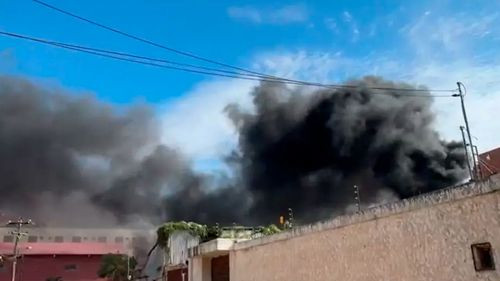 Reportan incendio cerca de la carretera a Cotoca en Santa Cruz