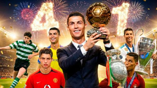 Cristiano Ronaldo celebra 41 años vigente en la élite del fútbol