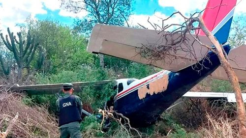 FELCN indaga caída de avioneta boliviana con carga ilícita en Argentina