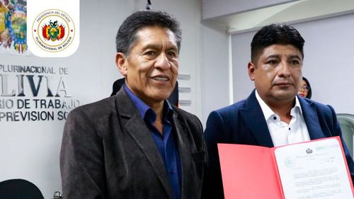Ministro de Trabajo posesiona a nuevo viceministro de Trabajo y Previsión Social