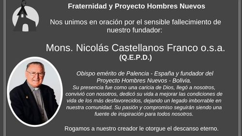 Fallece Monseñor Nicolás Castellanos a los 90 años en Santa Cruz