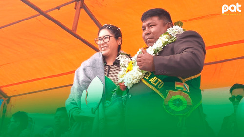 Distrito 5 de El Alto celebra 25 años con maquinaria, luminarias y promesas de obras