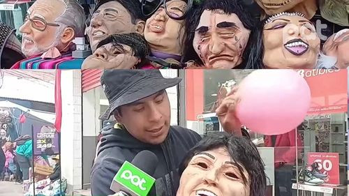 Políticos se toman Halloween: máscaras de Evo, Manfred, Tuto y Galindo son las más vendidas 
