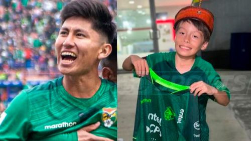 Humildad pura: Terceros emocionó a  un pequeño hincha en Barranquilla