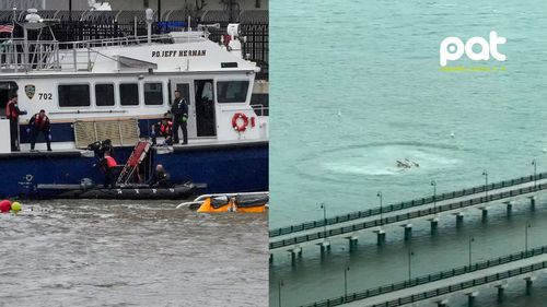 Fallecen seis personas tras estrellarse un helicóptero en el río Hudson en Nueva York
