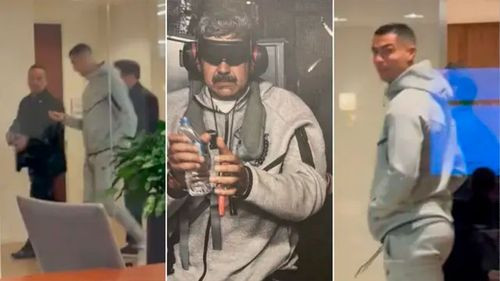 ¿Coincidencia o tendencia? Cristiano Ronaldo aparece con una prenda similar a la que vestía Nicolás Maduro durante su captura
