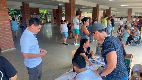 Presidente del Consejo de la Magistratura vota en Santa Cruz