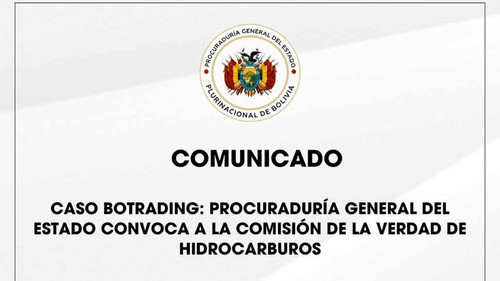 Procuraduría convoca a Comisión de la Verdad de Hidrocarburos por caso Botrading