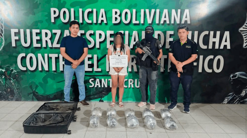 Control vehicular destapa cargamento de marihuana oculto en una maleta en Santa Cruz