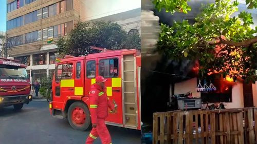 Incendio en vivienda de Cochabamba moviliza a bomberos y vecinos