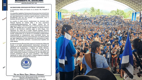 El MAS rechaza referéndum inconstitucional y defiende elecciones judiciales exclusivas