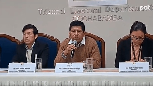 El tribunal supremo electoral evaluará participación en congreso del 3 de septiembre en villa tunari