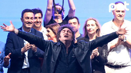 Milei festeja fuerte respaldo en elecciones de medio término argentinas Milei festeja fuerte respaldo en elecciones de medio término argentinas