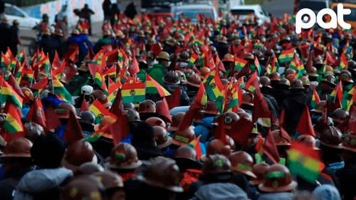 Bascopé denuncia financiamiento en movilizaciones de mineros