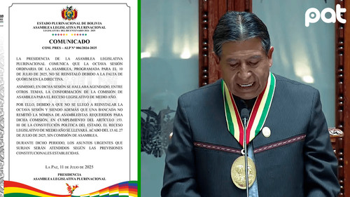 Inicia receso parlamentario
